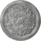 Ekena Millwork Swindon Ceiling Medallion (Canopies up to 2 7/8"), 16 7/8"OD x 1 1/2"P, Ultra Pure White Crackle CM16SWUWC - alternate 1